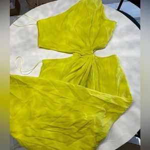 Top shop one shoulder cut out dress